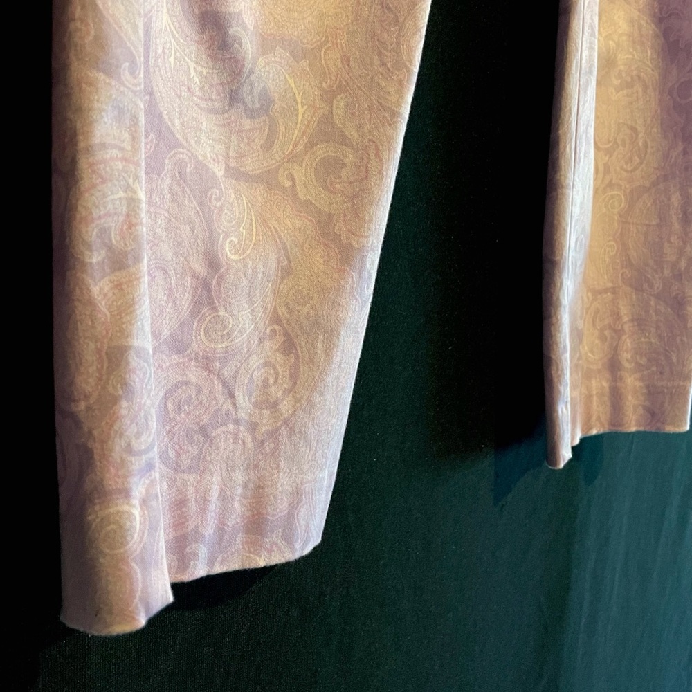 Casual Corner STRETCH Purple Paisley Pants